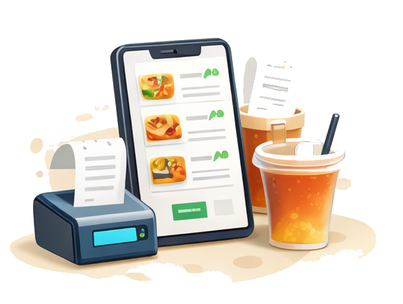 Online and dine-in order board used to prevent missed and cancelled tickets